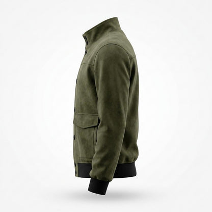 Mens Outlet House - Comel | Suede-Effect Button-Front Jacket Men