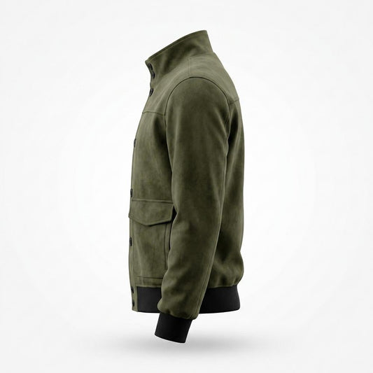 Mens Outlet House - Comel | Suede-Effect Button-Front Jacket Men