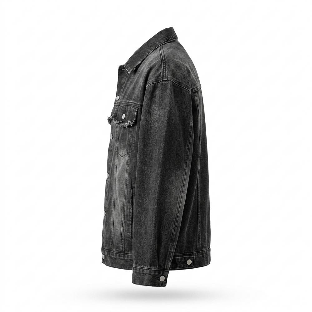 Mens Outlet House - Kalin | Washed Oversized Denim Jacket Unisex