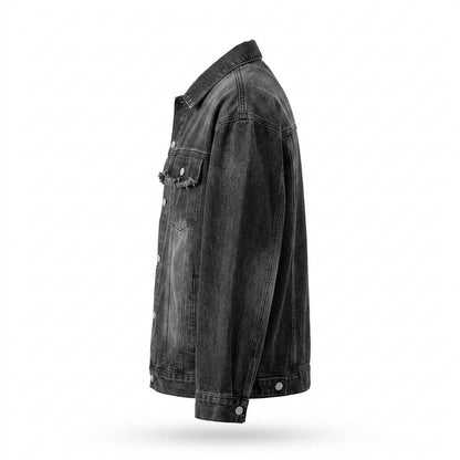 Mens Outlet House - Kalin | Washed Oversized Denim Jacket Unisex