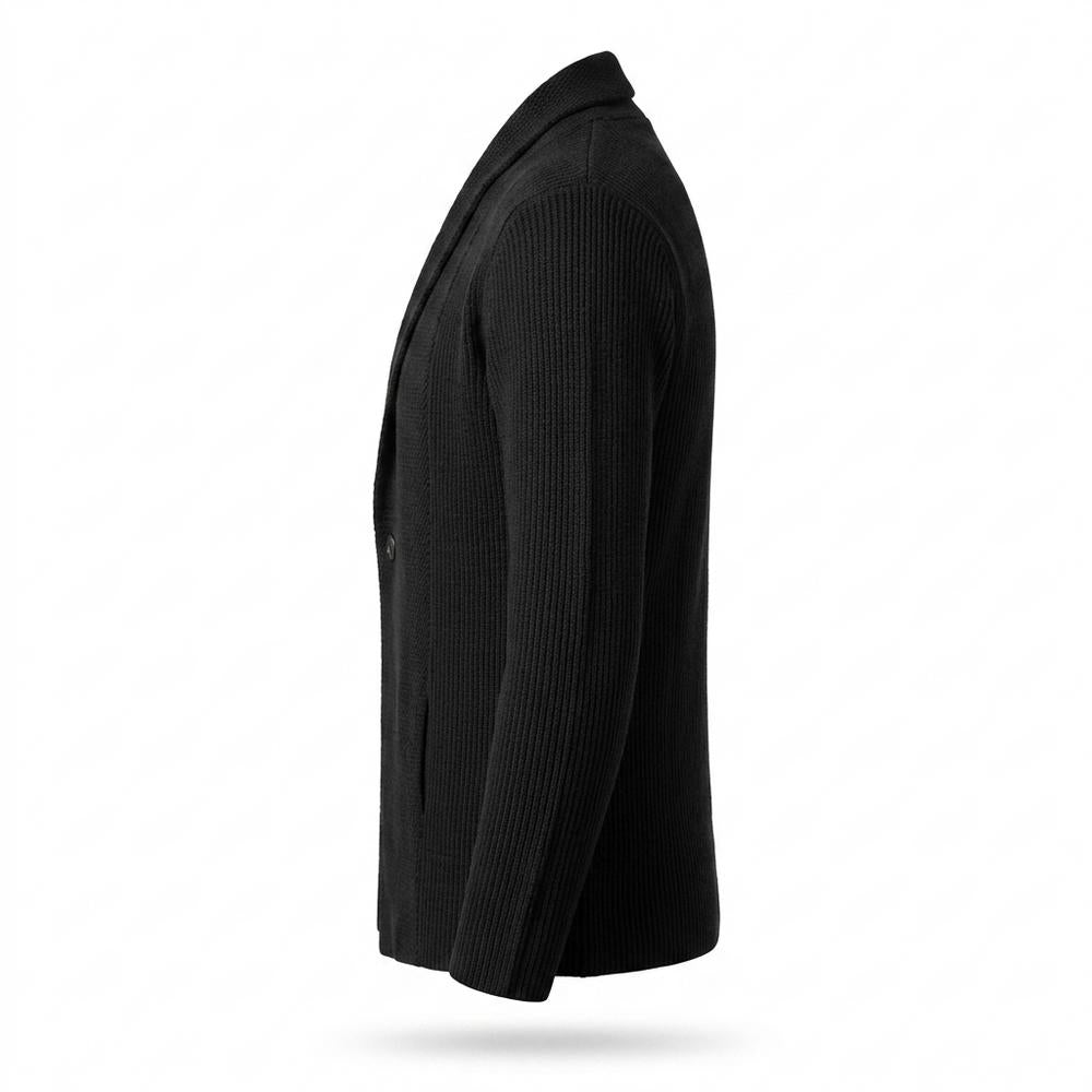 Mens Outlet House - Selin | Shawl-Collar Slim-Fit Knit Cardigan Men