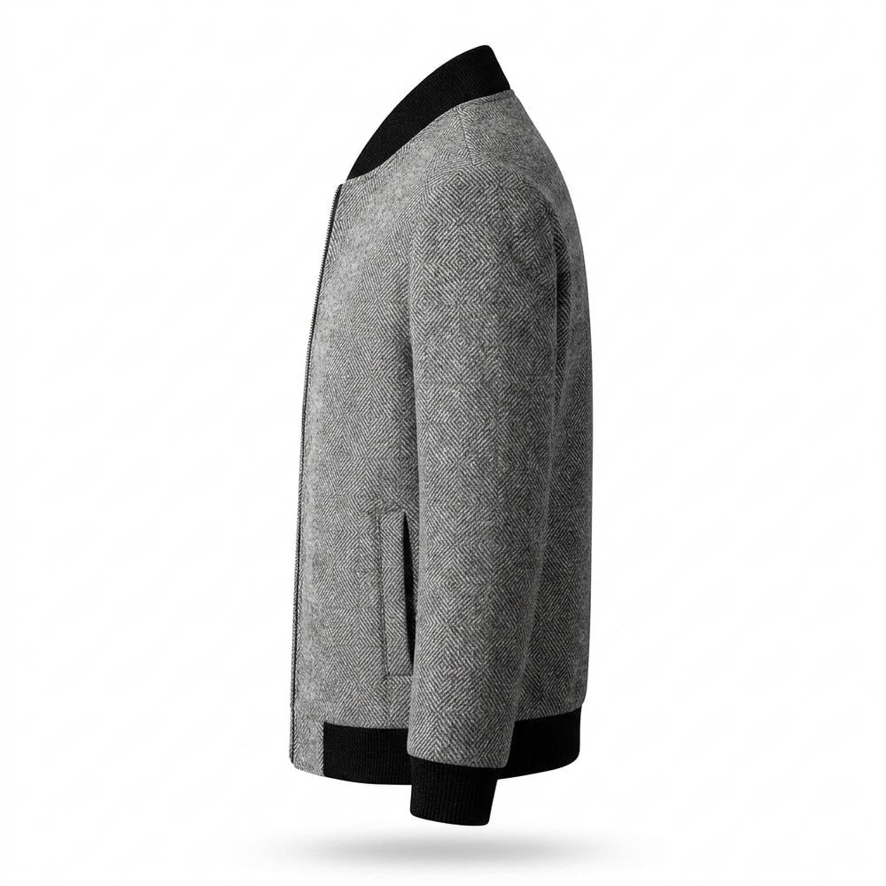 Mens Outlet House - Viram | Patterned Zip-Up Jacket Men