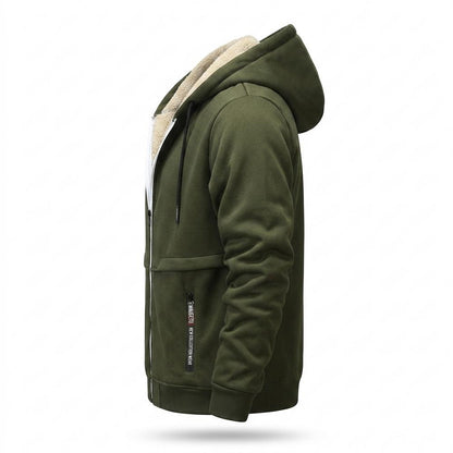 Mens Outlet House - Roven | Fleece-Lined Zip-Up Hoodie Men