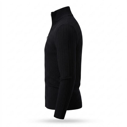 Mens Outlet House - Cobam | Zip-Up Rib-Knit Knit Cardigan Men