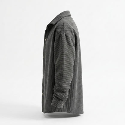 Mens Outlet House - Valar | Textured Snap-Button Shirt Men