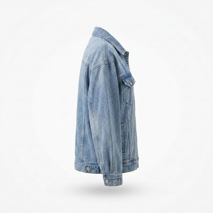 Mens Outlet House - Vulun | Oversized Button-Front Denim Jacket Women