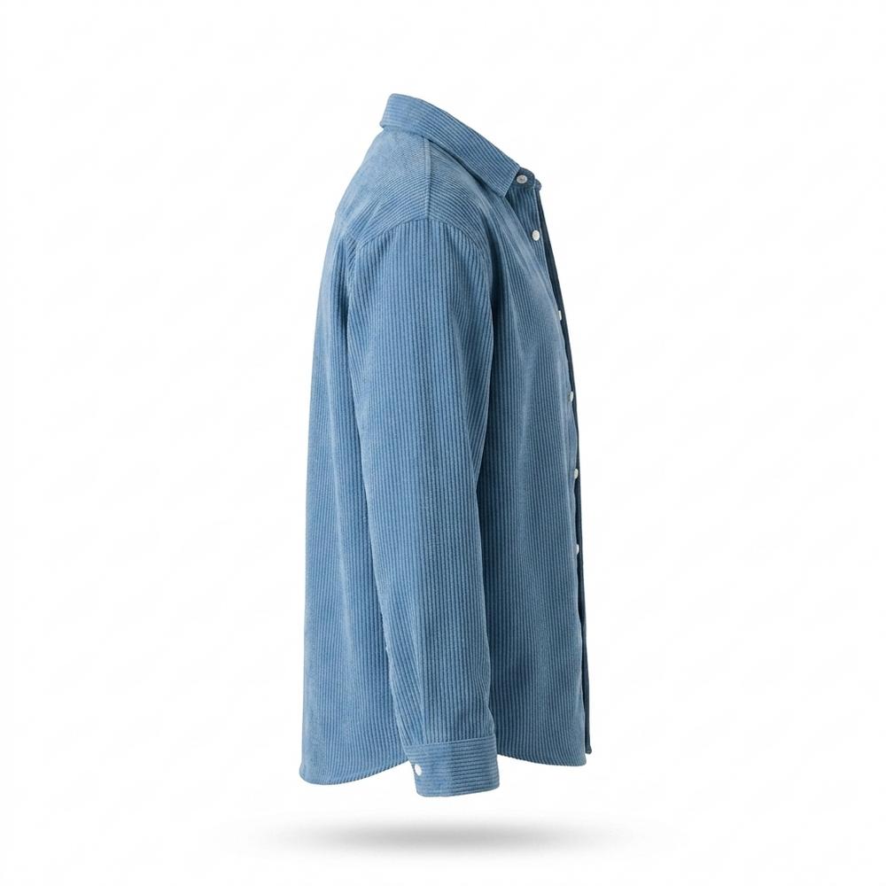 Mens Outlet House - Lamon | Corduroy Color-Block Shirt Men