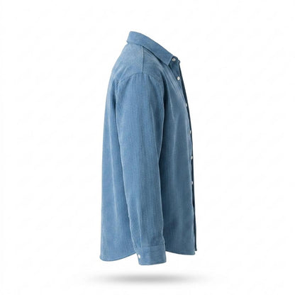 Mens Outlet House - Lamon | Corduroy Color-Block Shirt Men