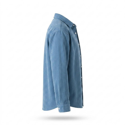 Mens Outlet House - Lamon | Corduroy Color-Block Shirt Men
