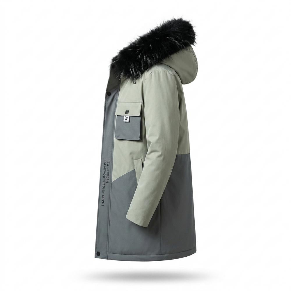Mens Outlet House - Lakot | Lined Two-Tone Coat Men