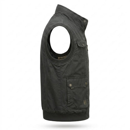 Mens Outlet House - Kalan | Zip-Up Stand-Collar Vest Men