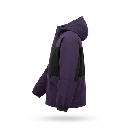 Mens Outlet House - Purple | Hooded Water-Repellent Jacket Unisex