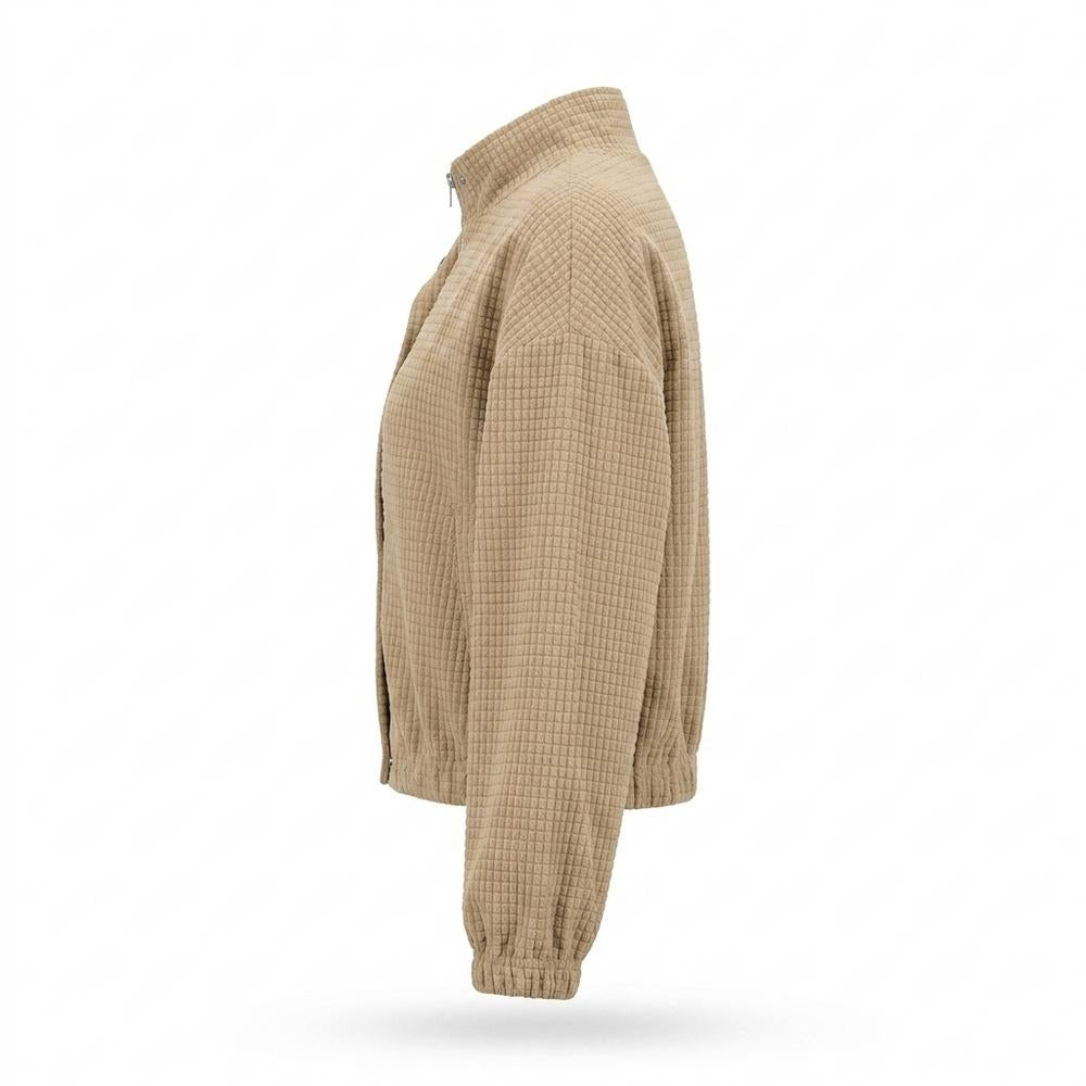 Mens Outlet House - Soser | Textured Zip-Up Jacket Women