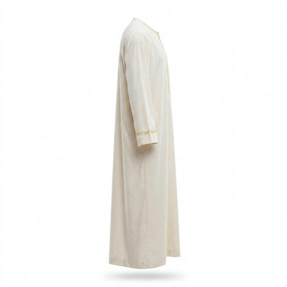 Mens Outlet House - Alren | Embroidered Half-Zip Tunic Men