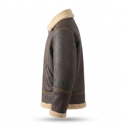 Mens Outlet House - Sozed | Fleece-Lined Aviator-Style Jacket Men