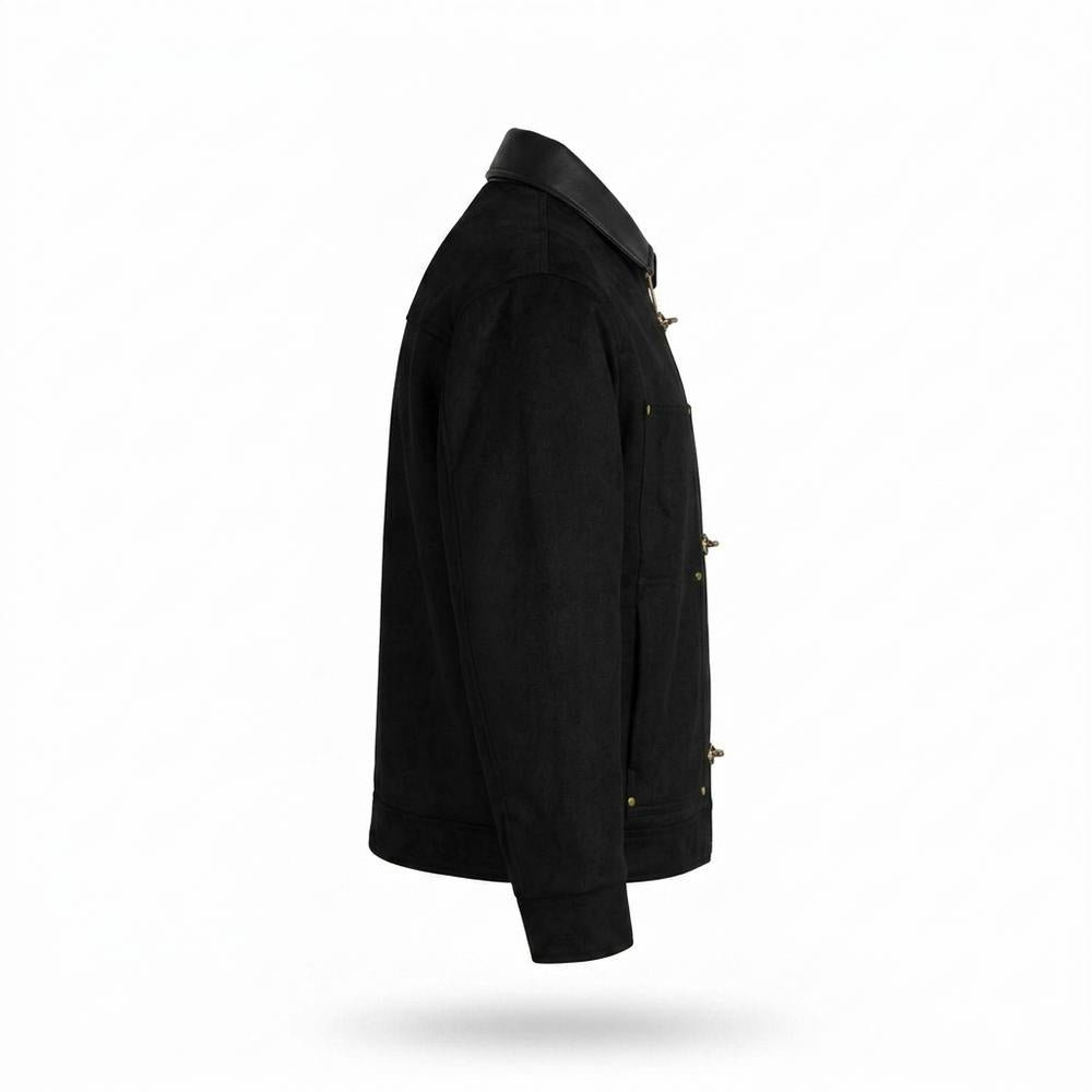 Mens Outlet House - Visil | Clasp-Closure Studded Jacket Men