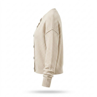 Mens Outlet House - Lysin | Textured Button-Front Knit Cardigan Women