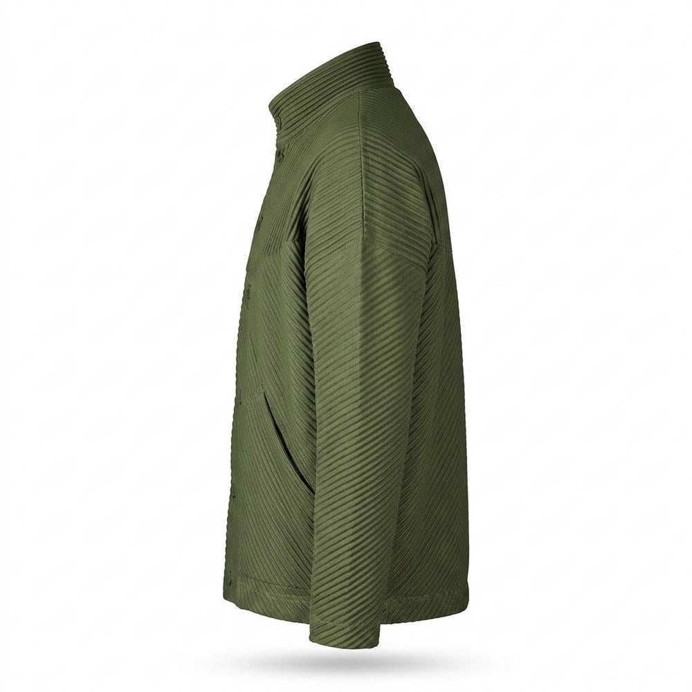 Mens Outlet House - Rinad | Pleated Stand-Collar Jacket Men