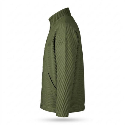 Mens Outlet House - Rinad | Pleated Stand-Collar Jacket Men