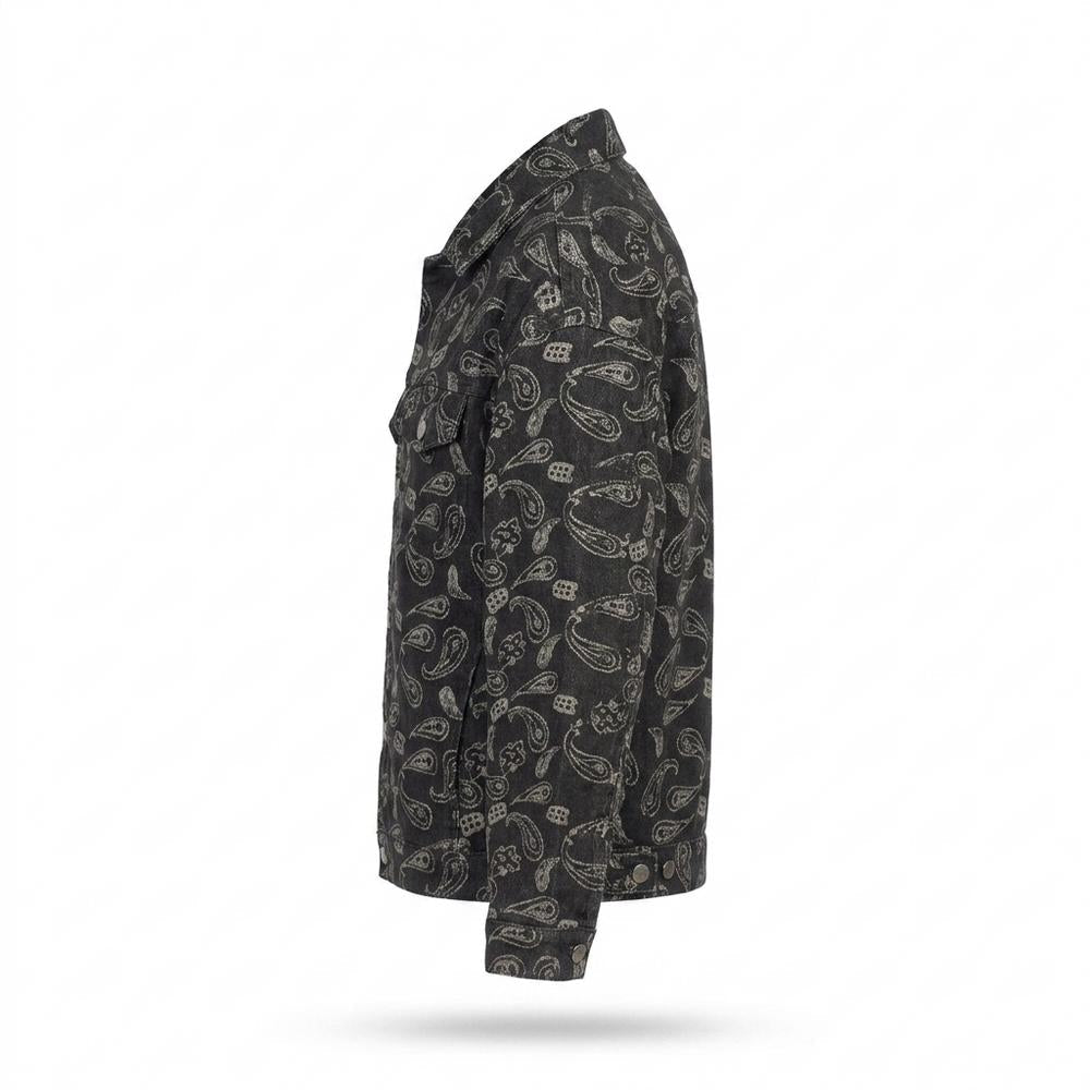Mens Outlet House - Kazan | Paisley-Patterned Button-Front Jacket Unisex