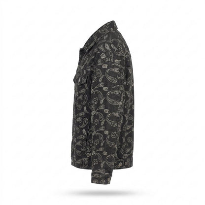 Mens Outlet House - Kazan | Paisley-Patterned Button-Front Jacket Unisex