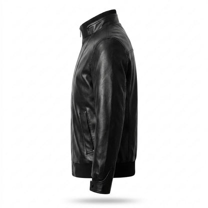 Mens Outlet House - Tamon | Lined Fitted Leather Jacket Men