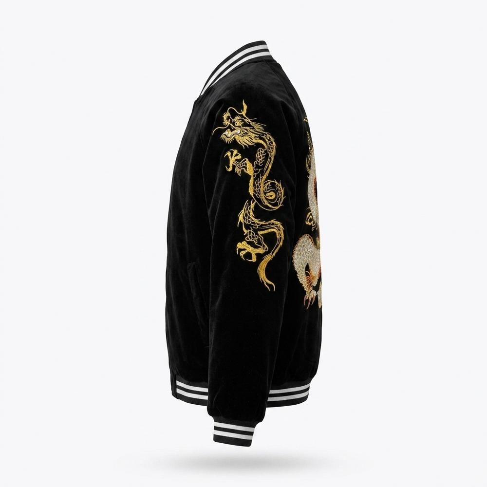 Mens Outlet House - Valor | Velvet Embroidered Jacket Unisex
