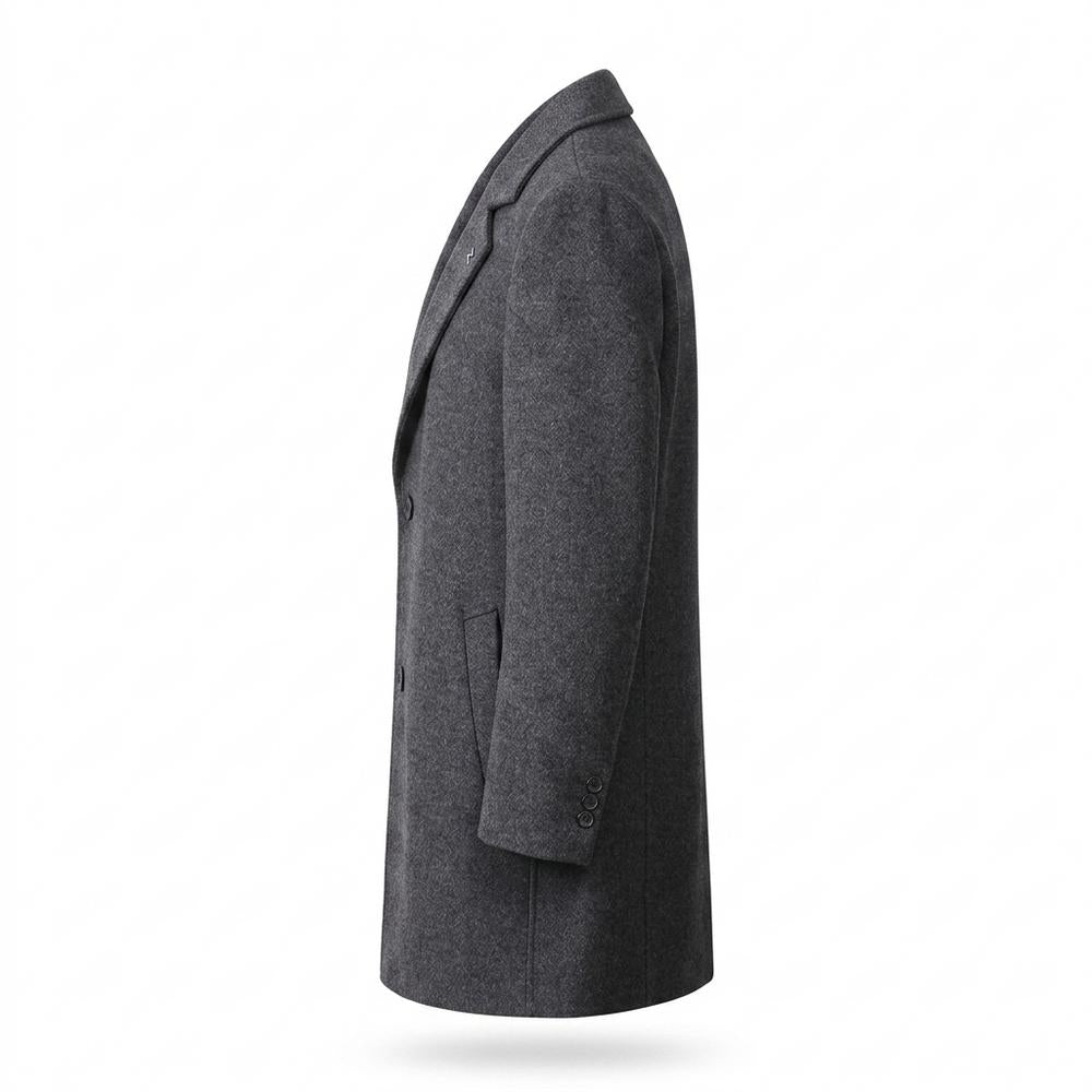 Mens Outlet House - Nikar | Single-Breasted Wool Coat Men