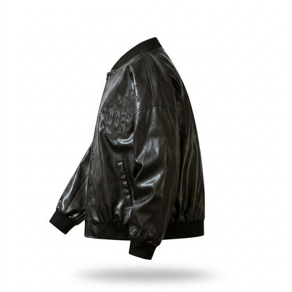 Mens Outlet House - Sasol | Faux-Leather Embroidered Jacket Unisex