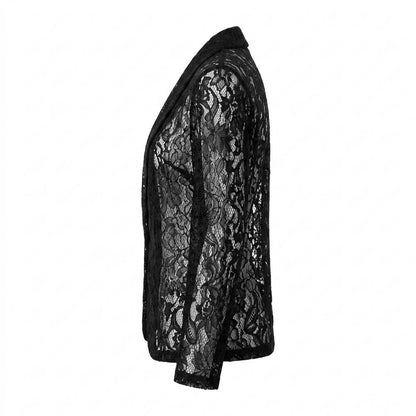 Mens Outlet House - Velan | Lace Open-Front Jacket Women