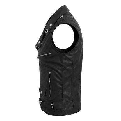 Mens Outlet House - Nelen | Asymmetrical Sleeveless Vest Men