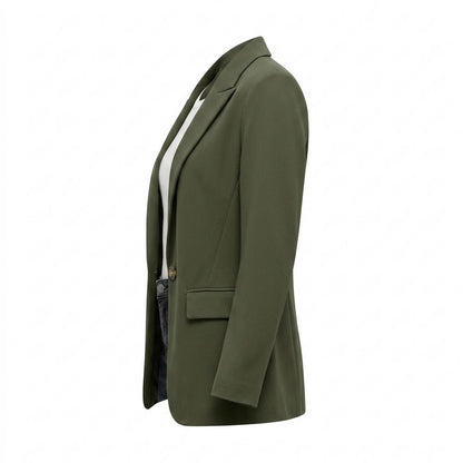 Mens Outlet House - Tarev | Single-Breasted Notched Lapel Blazer Women