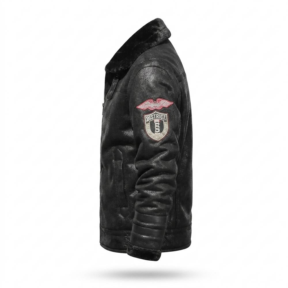 Mens Outlet House - Niven | Faux-Leather Lined Jacket Men