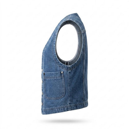 Mens Outlet House - Nikal | Denim Button-Up Vest Women