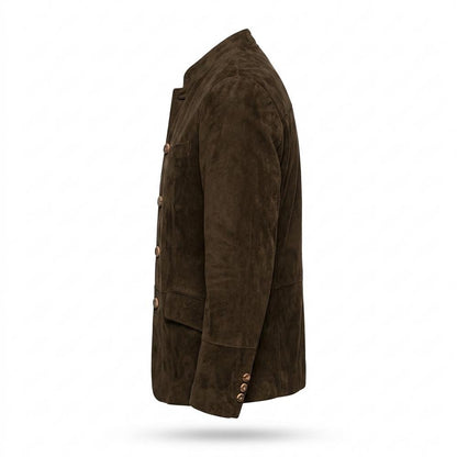 Mens Outlet House - Lyvin | Suede-Effect Stand-Collar Jacket Men