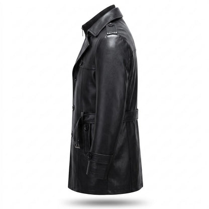 Mens Outlet House - Vidar | Lined Leather Coat Men