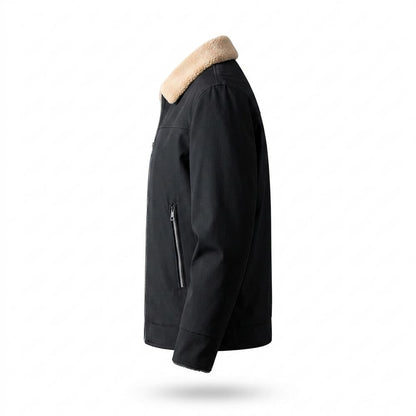 Mens Outlet House - Lemel | Sherpa-Collared Zip-Front Jacket Men