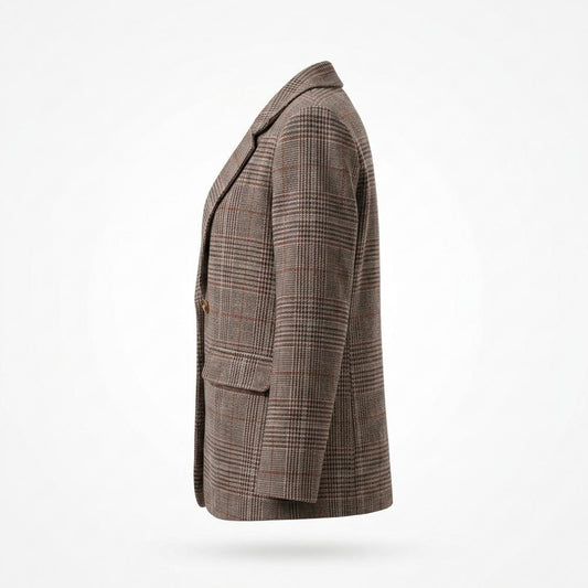Mens Outlet House - Aarom | Plaid Single-Breasted Blazer Women