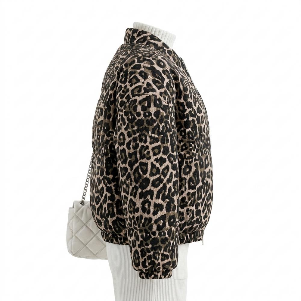 Mens Outlet House - Dulom | Leopard Print Zip-Up Jacket Women