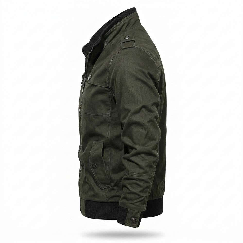 Mens Outlet House - Yufot | Zip-Up Stand-Collar Jacket Men
