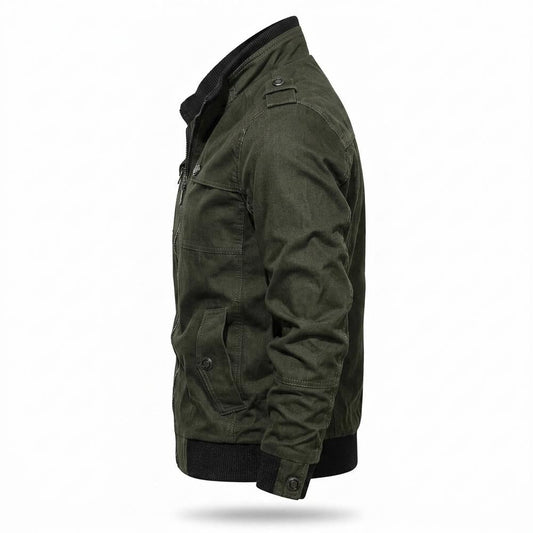 Mens Outlet House - Yufot | Zip-Up Stand-Collar Jacket Men
