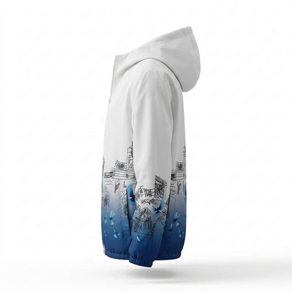 Mens Outlet House - Tolen | Hooded Printed Jacket Men
