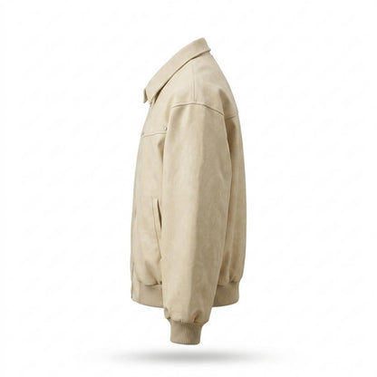 Mens Outlet House - Rokus | Suede-Effect Zip-Up Jacket Men