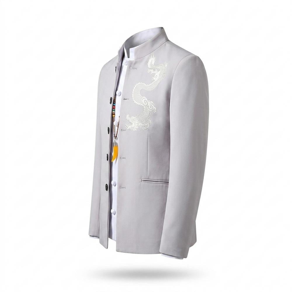 Mens Outlet House - Kasan | Embroidered Slim-Fit Suit Men