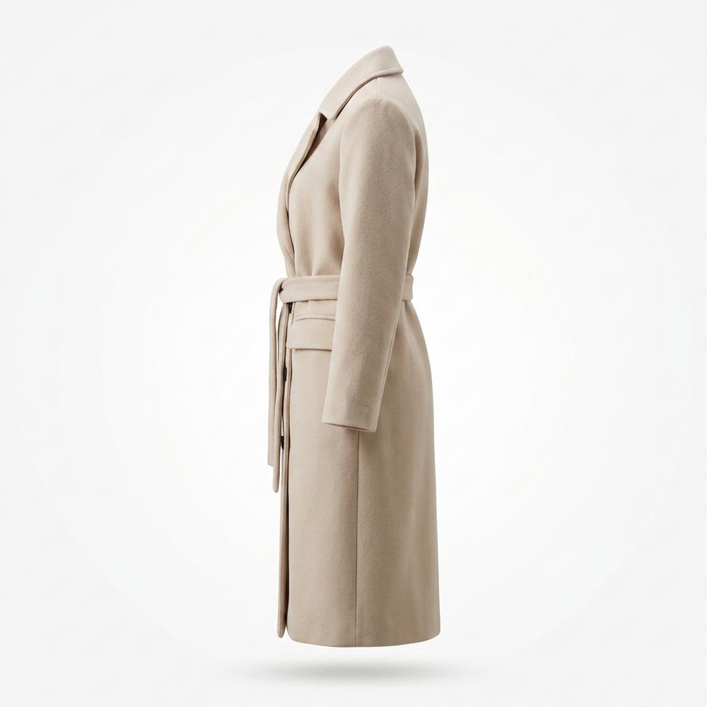 Mens Outlet House - Tiral | Double-Breasted Belted Coat Women