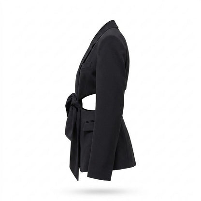 Mens Outlet House - Zomes | Cut-Out Tie-Front Blazer Women