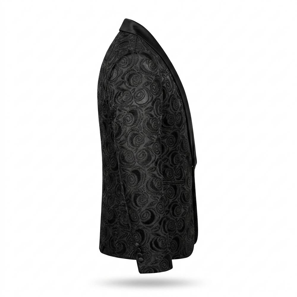 Mens Outlet House - Loram | Floral Shawl Collar Blazer Men