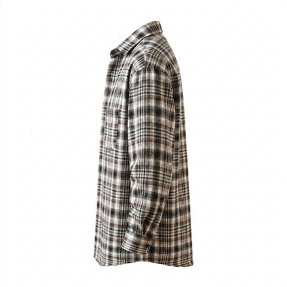 Mens Outlet House - Ralom | Plaid Long-Sleeved Shirt Men