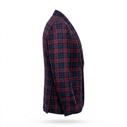 Mens Outlet House - Sozur | Plaid Slim-Fit Blazer Men