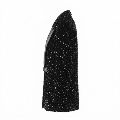 Mens Outlet House - Cosan | Sequined Belted Blazer Women